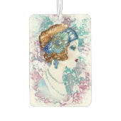 Vintage Frauen Autolufterfrischer (Rückseite)