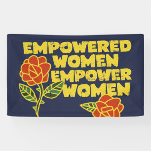 Vintage- Frauen, die Frauen stärken, stärken Fraue Banner