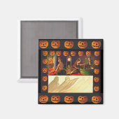 Vintage Frauen, Geist und Jack der Laternen Magnet (Vorderseite/Rückseite)