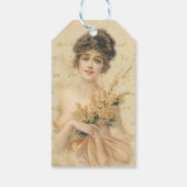 Vintage Frauen Geschenkanhänger (Rückseite)