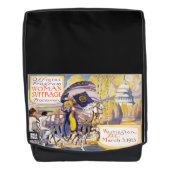 Vintage Frauen leiden an Werbung Rucksack (Vorderseite)