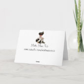 Vintage Frauen-Lesung Karte (Rückseite)