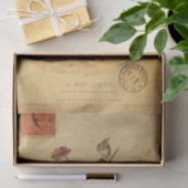 Vintage Frauen mit Modekleidung Französisch Seidenpapier (Geschenk)