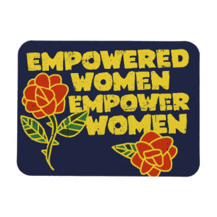 Vintage- Frauen stärken Frauen Feministische Kunst Magnet