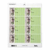 Vintage Frauen Weihnachtsgeschenke Etikett (Vorne)