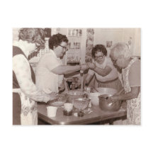 Vintage Frauengruppe kocht Foto