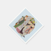 Vintage Frauenmode aus den 20er Jahren Serviette (Ecke)