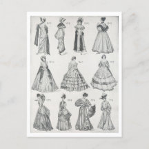 Vintage Frauenmode des 19. Jahrhunderts