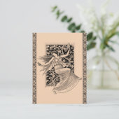 Vintage Frauentanz Postkarte (Stehend Vorderseite)