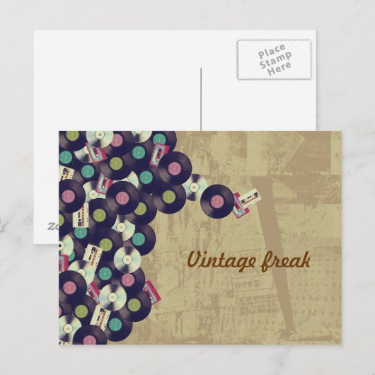 Vintage Freak Postkarte (Vorne/Hinten)