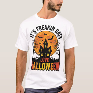 Vintage Freakin Fledermäuse lieben Halloween-Shirt T-Shirt