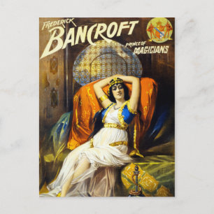 Vintage Frederick Bancroft Prinz der Magier Postkarte