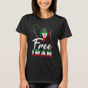 Vintage Free Iran Steh mit Frauen Iran-Flagge Ra T-Shirt