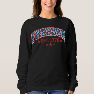 Vintage Freedom 1776 Patriotischer Bogen Amerikani Sweatshirt