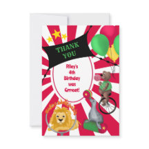 Vintage frei lebende Zirkustiere Primärfarben