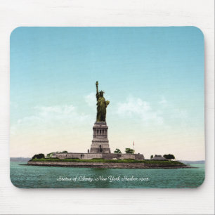 Vintage Freiheitsstatue, 1905 New York Mousepad