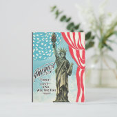 Vintage Freiheitsstatue Amerika erste Postkarte (Stehend Vorderseite)