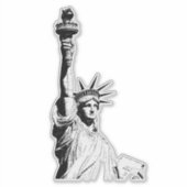 Vintage Freiheitsstatue Aufkleber (Vorderseite)