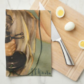 Vintage Freiheitsstatue, Erster Vaterländischer Kr Geschirrtuch (Viertel Falte)