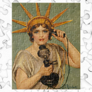 Vintage Freiheitsstatue, Erster Vaterländischer Kr Puzzle