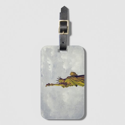 Vintage Freiheitsstatue Gepäckanhänger (Vorderseite Vertikal)