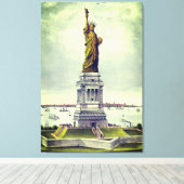 Vintage Freiheitsstatue Leinwanddruck (Insitu (Holzboden))