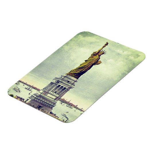 Vintage Freiheitsstatue Magnet (Linke Seite)