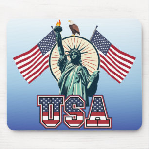 Vintage, Freiheitsstatue Mousepad