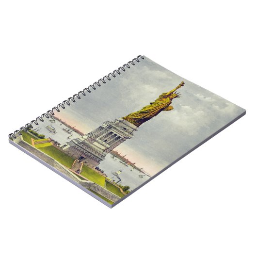 Vintage Freiheitsstatue New York Notizblock (Linke Seite)