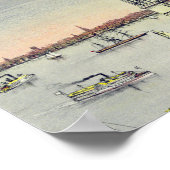 Vintage Freiheitsstatue New York Poster (Ecke)