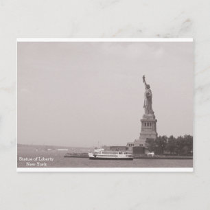 Vintage Freiheitsstatue New York Postkarte