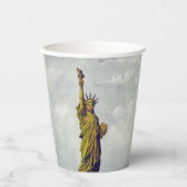 Vintage Freiheitsstatue Pappbecher (Vorderseite)
