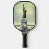 Vintage Freiheitsstatue Pickleball Schläger (Vorderseite)