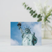 Vintage Freiheitsstatue Postkarte (Stehend Vorderseite)