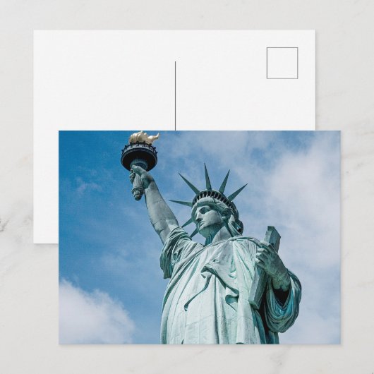 Vintage Freiheitsstatue Postkarte (Vorne/Hinten)