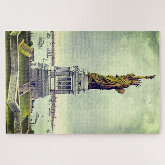 Vintage Freiheitsstatue Puzzle (Horizontal)