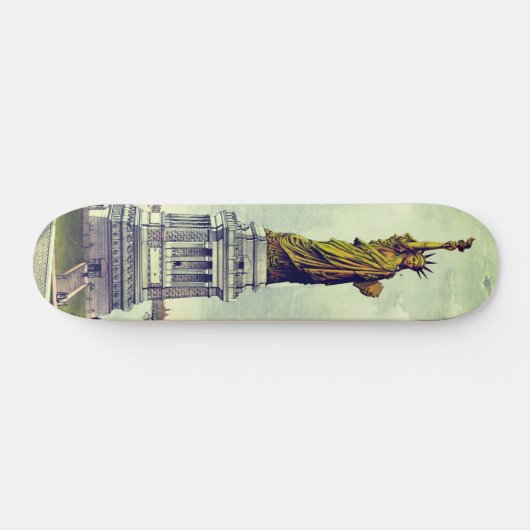 Vintage Freiheitsstatue Skateboard (Horizontal)