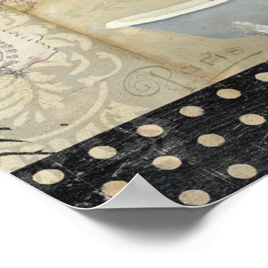 Vintage French Bath Poster (Ecke)