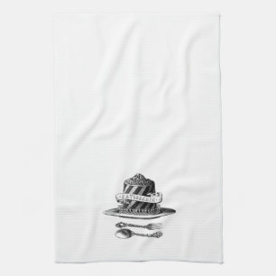 Vintage French Cake Geschirrtuch