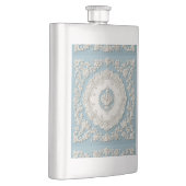 Vintage French Country Shabby Chic Blue Decor Cute Flachmann (Rechts)