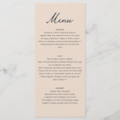 Vintage French Countryside Wedding Blue Toile Menükarte (Vorderseite)