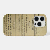 Vintage French Hotel Case iPhone Hülle (Rückseite (Horizontal))