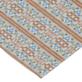 Vintage French Imperial Striped Floral Tablecloth Tischdecke (Schrägansicht)