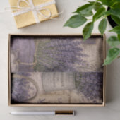Vintage French Lavender Bees Wicker Baskets Seidenpapier (Geschenk)