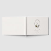 Vintage French Monogram Wedding Guest Book Gästebuch (Voll)