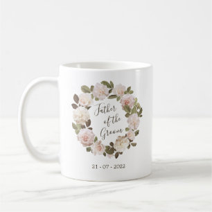 Vintage-French-Rosen-Tasse für den Brautvater Kaffeetasse