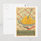 Vintage French "Save Bread by Eating Potatoes"  Postkarte (Vorne/Hinten)