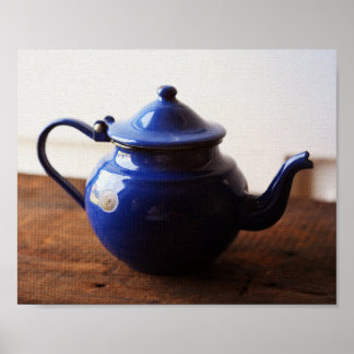 Vintage French Teapot Print Poster