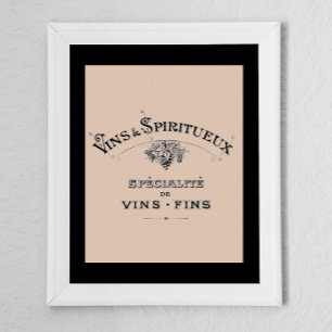Vintage French Wine Ad Poster