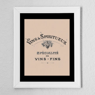 Vintage French Wine Ad Poster
